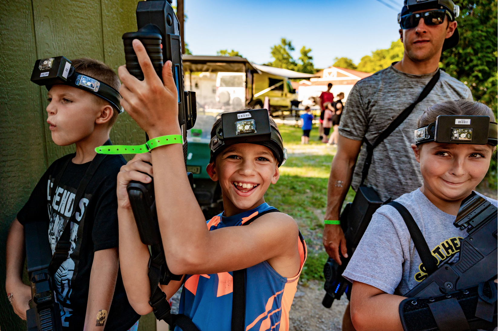 Kids playing laser-tag | Milton Jellystone Park